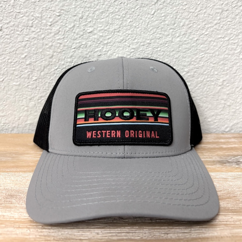 Hooey Gray and Black Trucker Hat